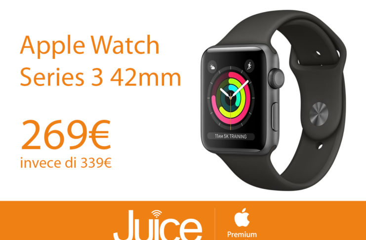 Da Juice sconti speciali sui prodotti Apple: Watch da 269 euro, in offerta MacBook Pro e iPhone X
