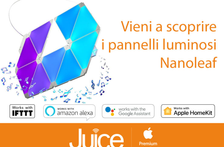 Da Juice disponibili Nanoleaf, i pannelli smart per illuminare e arredare casa