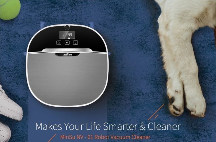 MinSu NV, l’aspirapolvere robot con controllo vocale compatibile con Amazon Alexa