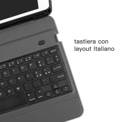 Omoton, la custodia per iPad 2018 con tastiera e taschino per Apple Pencil