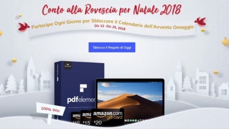 Con PDFelement si vince sempre fino a Natale: sconti, Gift Card Amazon e un MacBook Apple