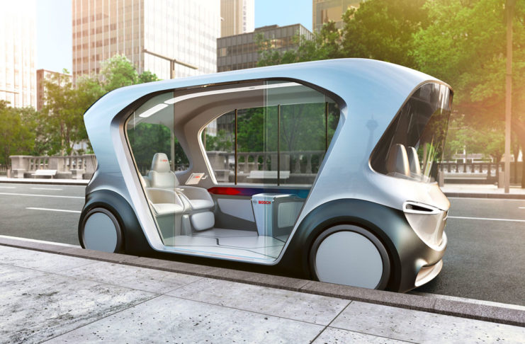 Prototipo di shuttle elettrico di Bosch