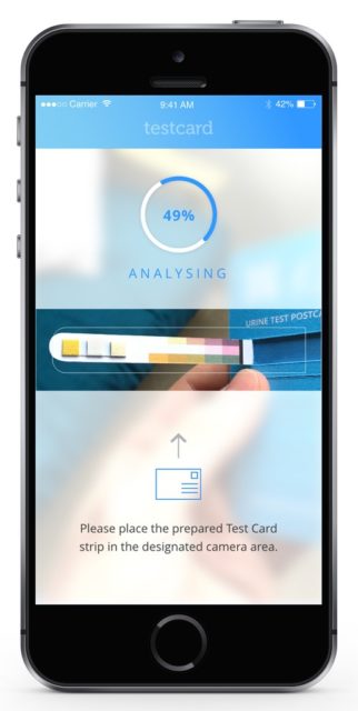 Testcard lancia il kit per il controllo delle urine su iPhone