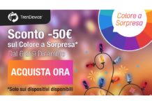 Su TrenDevice Sconto -50€ sul Colore a Sorpresa!