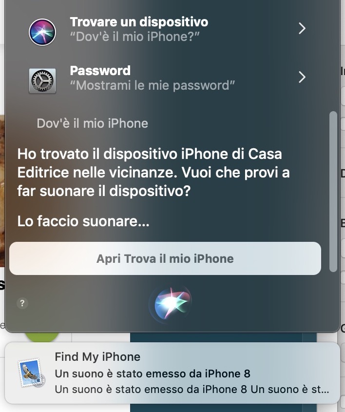 Trovare iPhone (o iPad) perso usando Siri