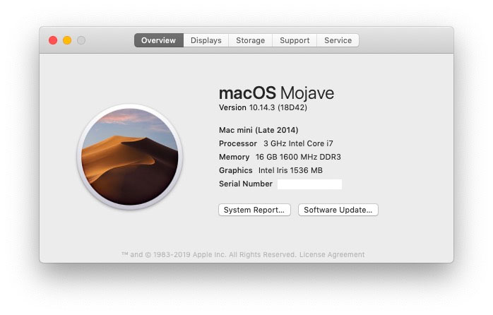 macOS 10.14.3, disponibile update per tutti di Mojave