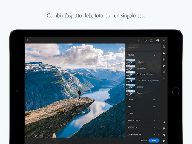 Lightroom CC per iPad supporta adesso le scorciatoie Siri