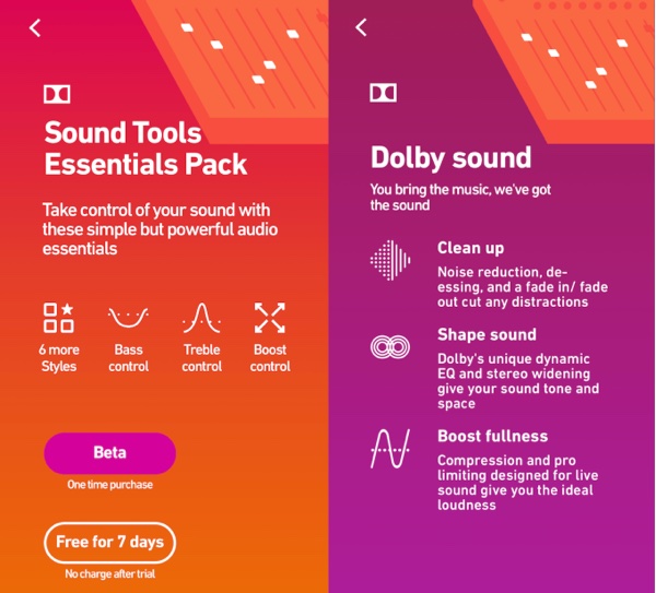 L’app Dolby per registrare musica sarà diversa da tutte