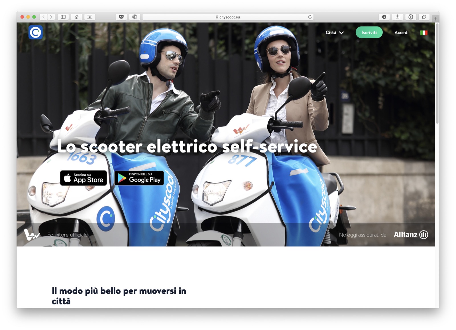 Arriva Cityscoot, la moto elettrica di tutti a portata di iPhone Arriva Cityscoot, la moto elettrica di tutti a portata di iPhone