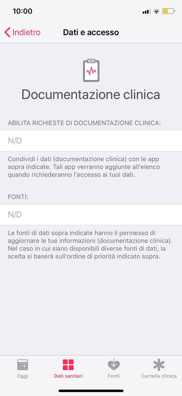 La Documentazione clinica Apple soddisfa il 78% dei pazienti