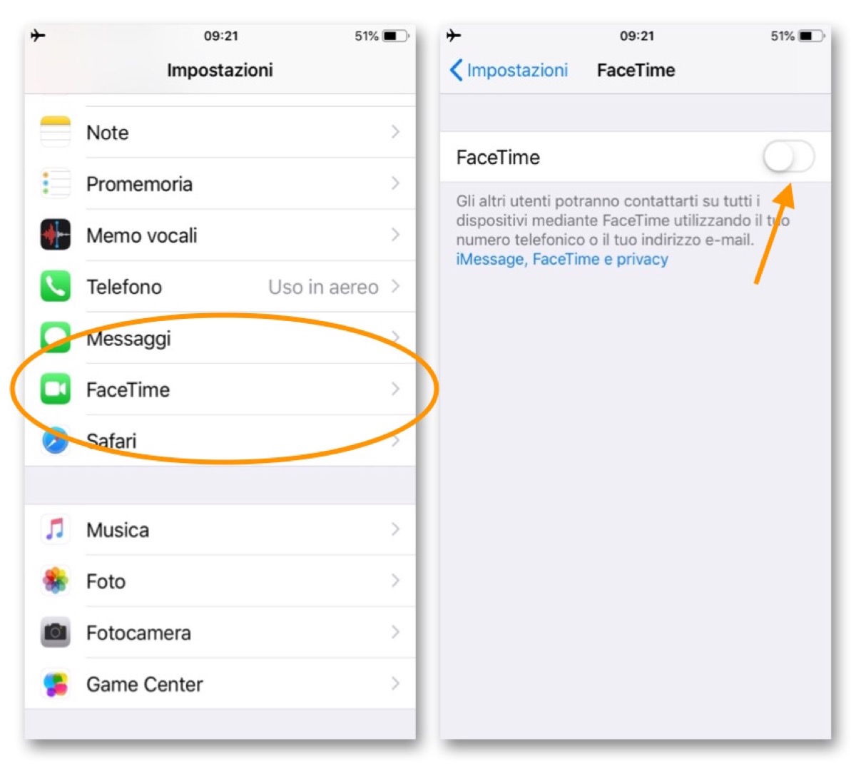 Image result for Come disattivare FaceTime su iPhone, iPad o Mac