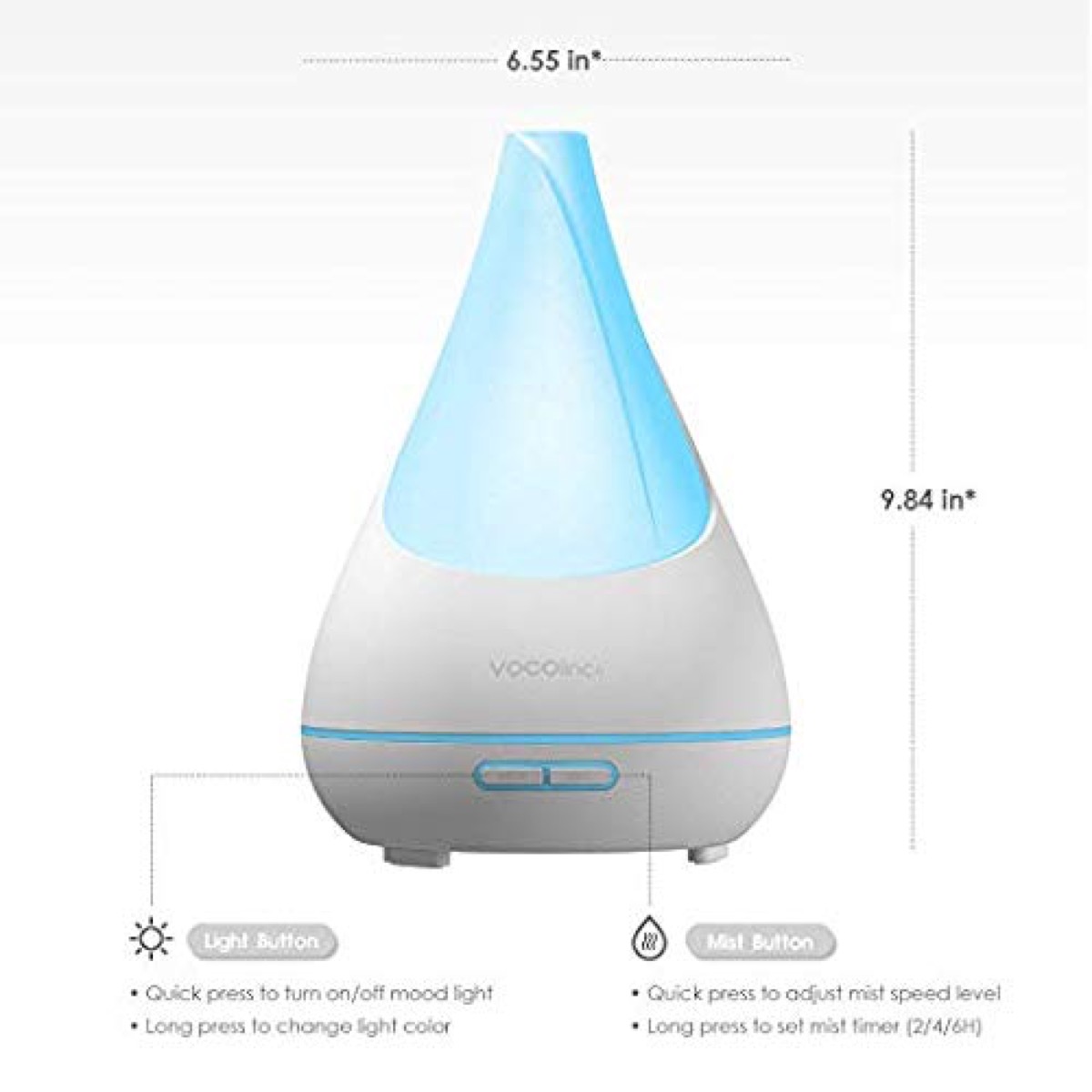 Flowerbud, umidificatore e lampada Smart compatibile HomeKit, Alexa e Google