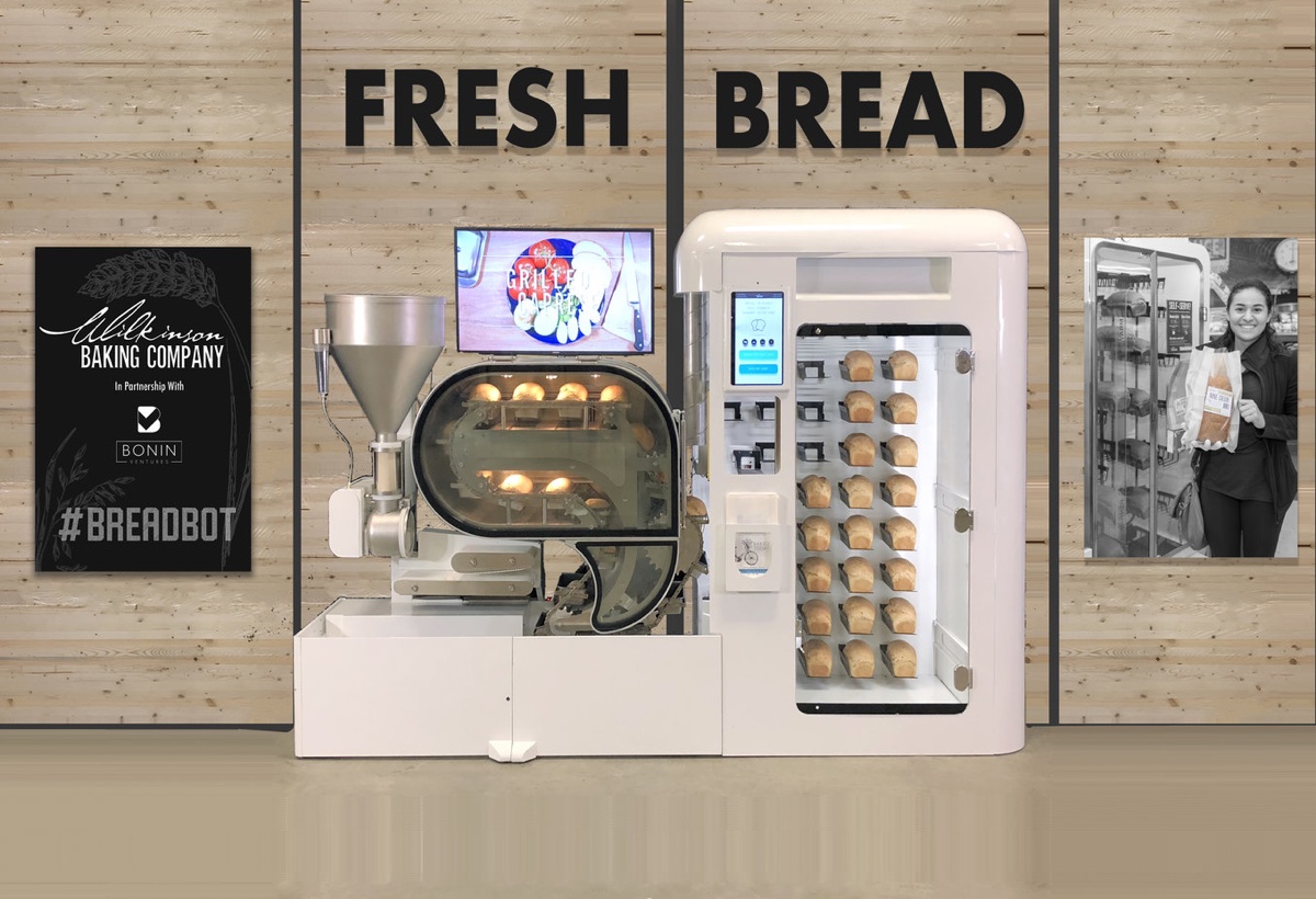 Al CES 2019 Bread Bot, il fornaio robot che fa e vende il pane