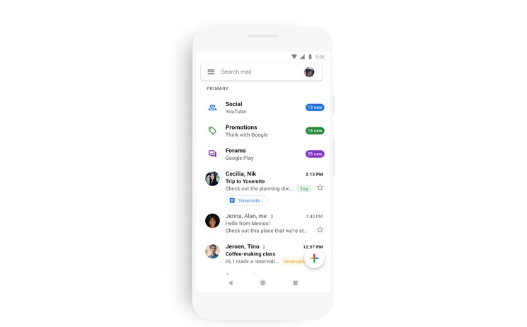 Un Gmail iOS tutto nuovo in fase di distribuzione su iPhone e iPad