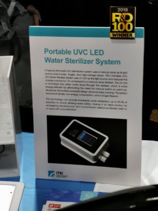 CES 2019, il taiwanese ITRI mostra uno sterilizzatore portatile a LED UV