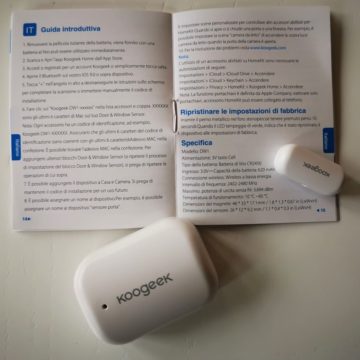 Recensione Koogeek DW1 Door & Window Sensor: il sensore per porta e finestra homekit con Bluetooth 5.0