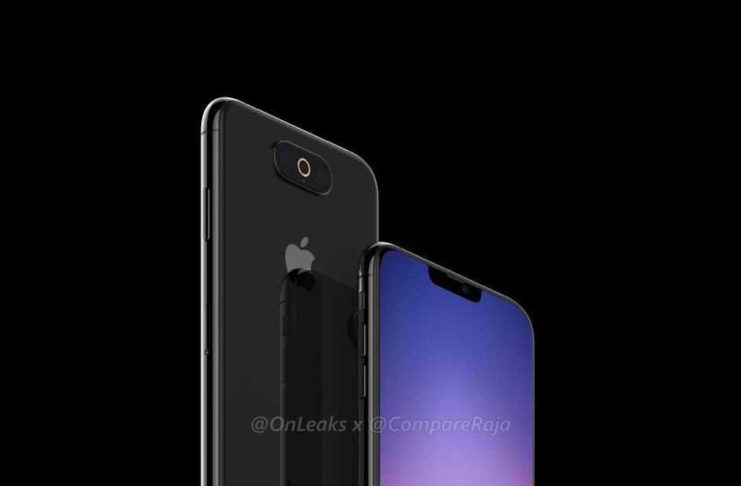 Rendering in 3D di un ipotetico iPhone 2019 realizzato da OnLeaks