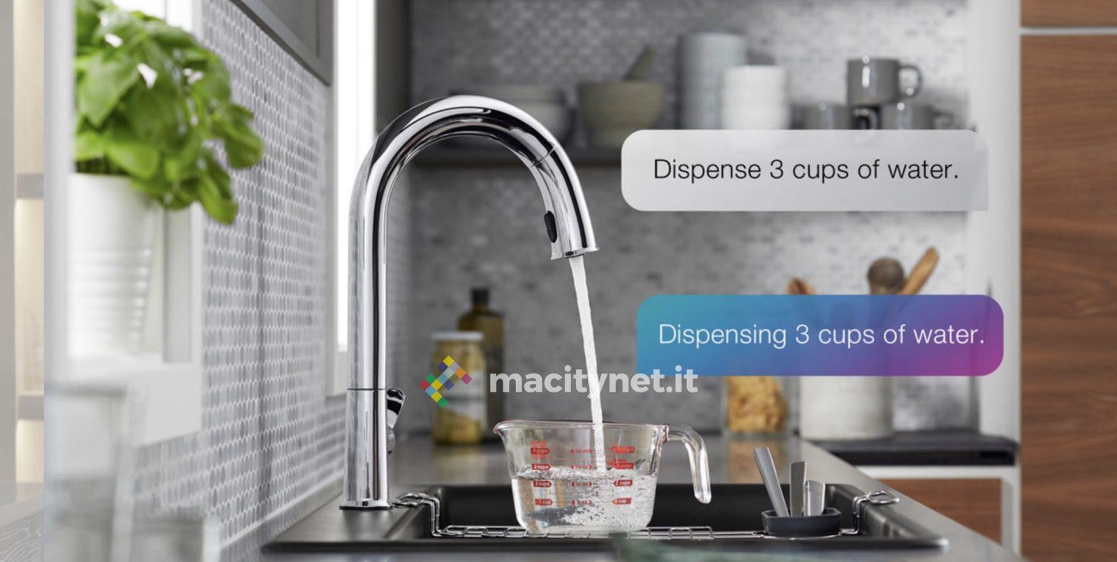 Visto al CES 2019: il rubinetto smart da cucina Sensate di Kohler si comanda con Siri, Alexa e Google