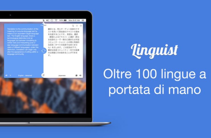 L’app Linguista mette il traduttore sulla barra di stato del Mac