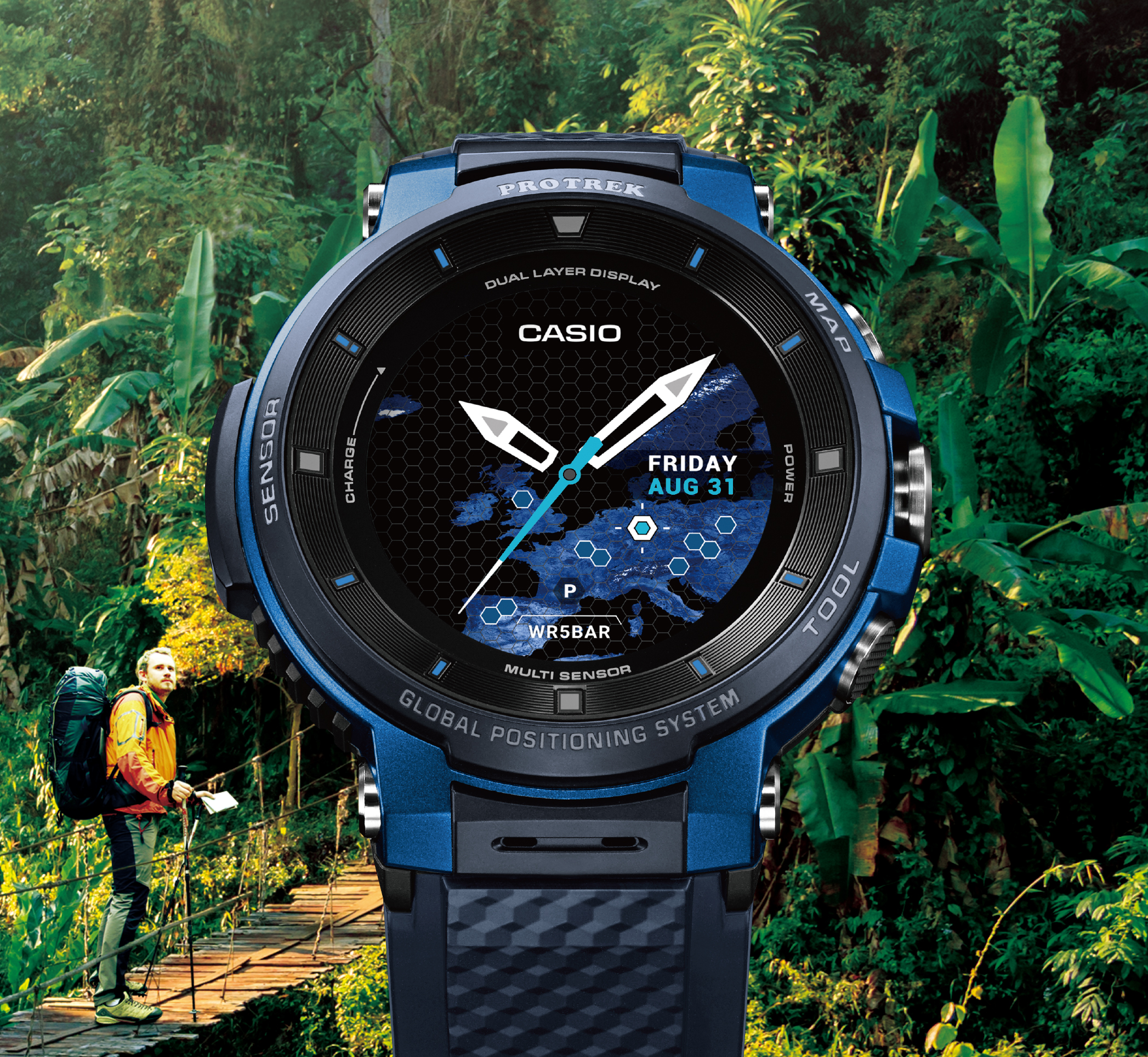 CASIO presenta PRO TREK Smart WSD-F30, con mappe a colori offline e fino a un mese di autonomia