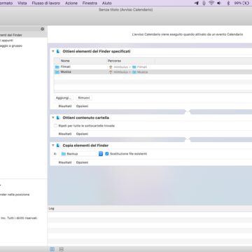 Come programmare il backup di una cartella su Mac con Automator