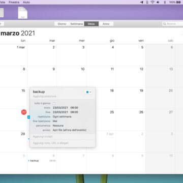 Come programmare il backup di una cartella su Mac con Automator