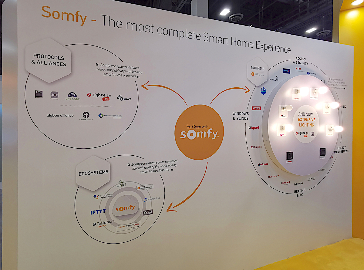 Tutte le novità Somfy al CES 2019: domotica aperta e interoperabile con Alexa, Google e Homekit in arrivo