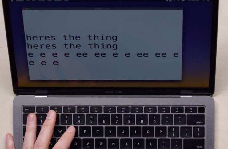 Anche la tastiera dei nuovi MacBook Air Retina ha problemi?