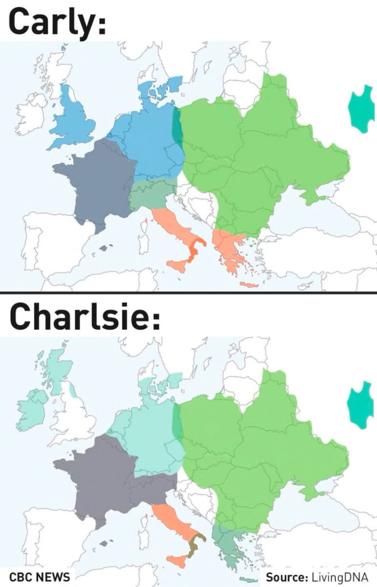 A due gemelli omozigoti cinque diversi test sul DNA venduti sul web hanno indicato ascendenze diverse