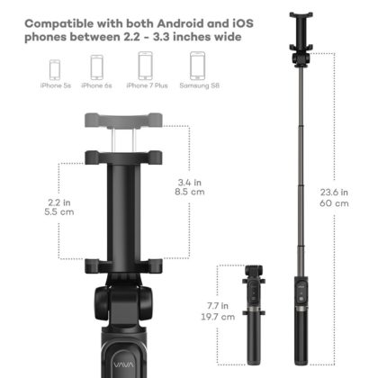 Vava 2-in-1, il bastone per selfie con treppiede e telecomando incorporati