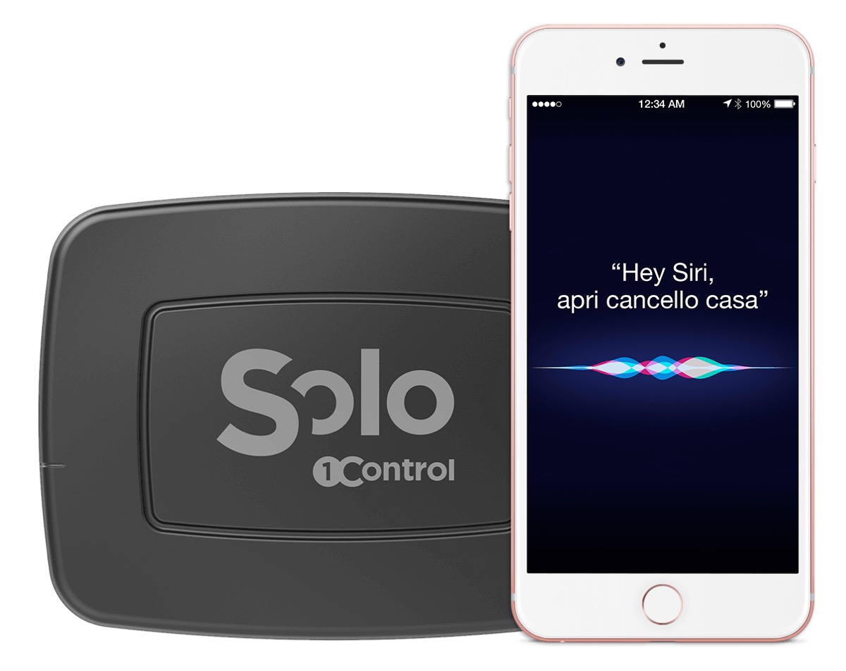 1Control Solo, l’apricancello universale da smartphone ora si comanda con Siri