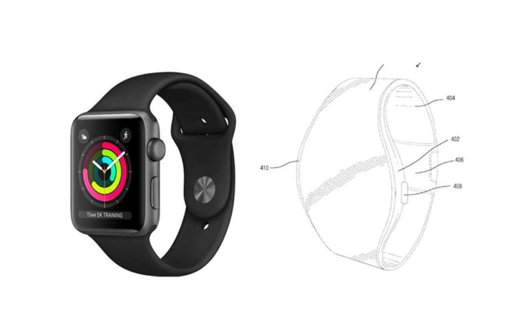 Apple ha registrato il brevetto di un Apple Watch con display flessibile integrato nel cinturino