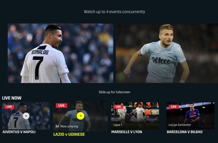 DAZN porta su Apple TV la funzione MultiView