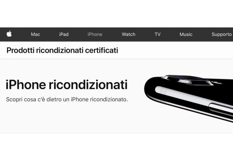 Apple vende iPhone ricondizionati in Italia