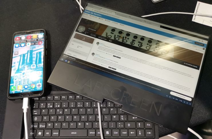 Lapscreen a MWC 2019: lo schermo da 12.5 che si alimenta via USB-C