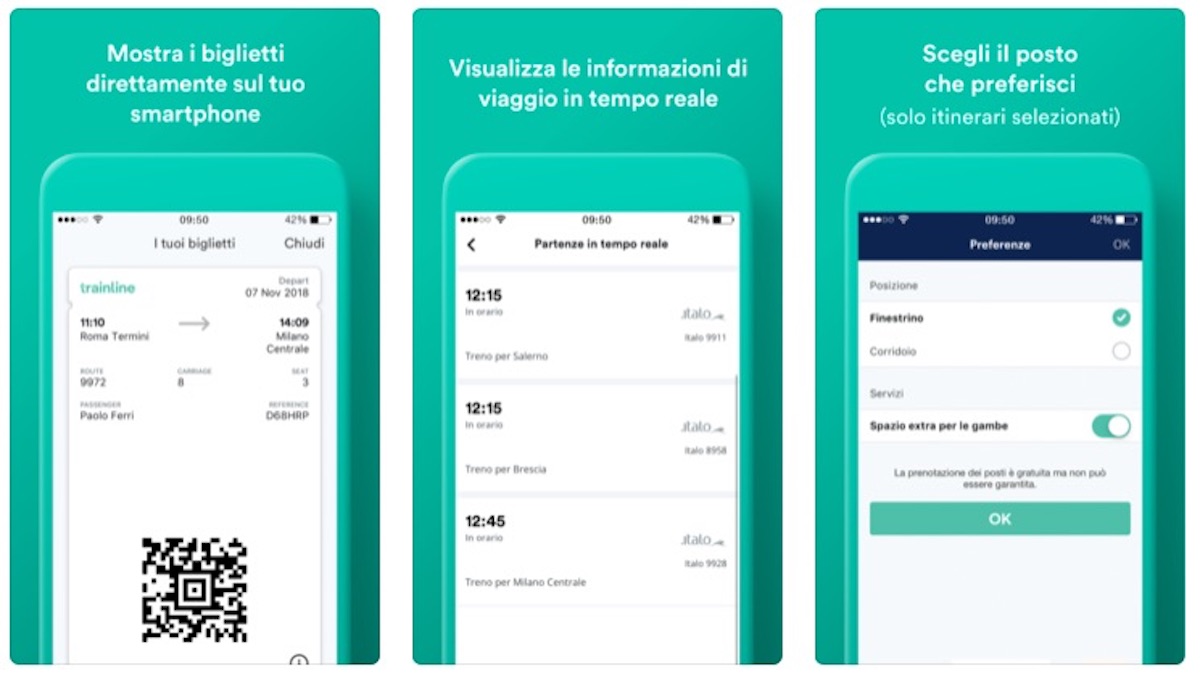 Con l’app Trainline orari dei treni e ritardi sempre sotto controllo