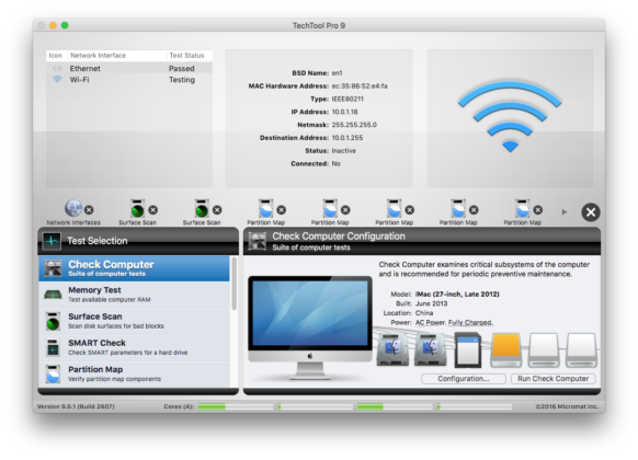 Micromat Techtool Pro 11, aggiornata l’utility diagnostica per Mac