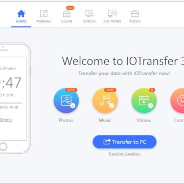 IOTransfer 3: nuove funzioni per il manager iPhone e iPad, ora  gratis