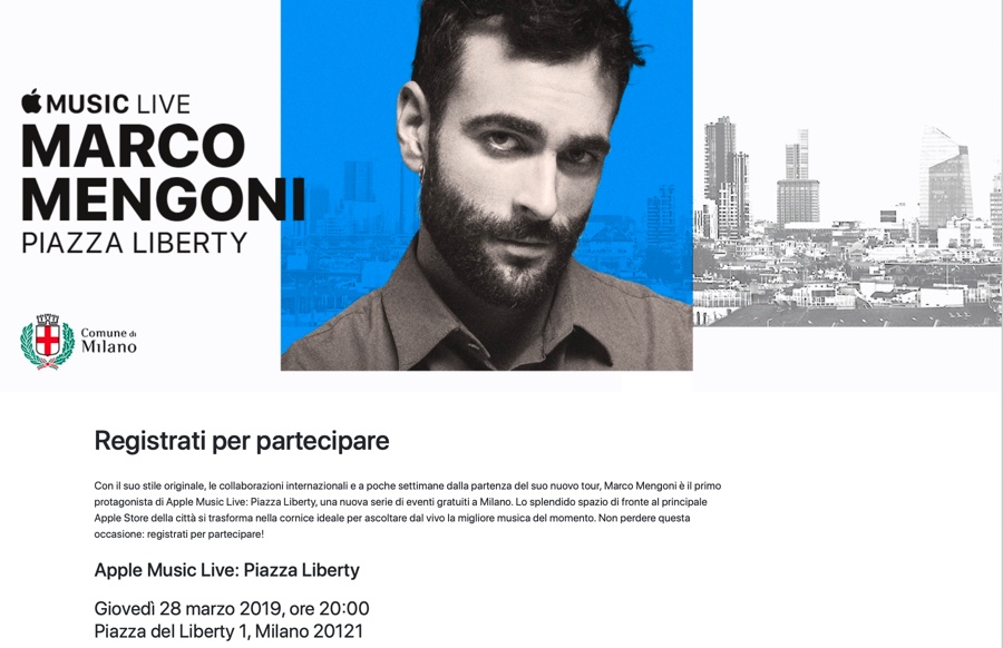 Apple regala concerti gratis con Apple Music Live Piazza Liberty a Milano Apple regala concerti gratis con Apple Music Live Piazza Liberty a Milano