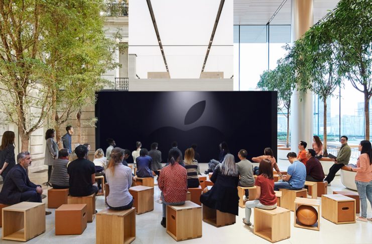 Come le finali di Champions, l’evento Apple 25 marzo si segue sul maxi schermo negli Apple Store