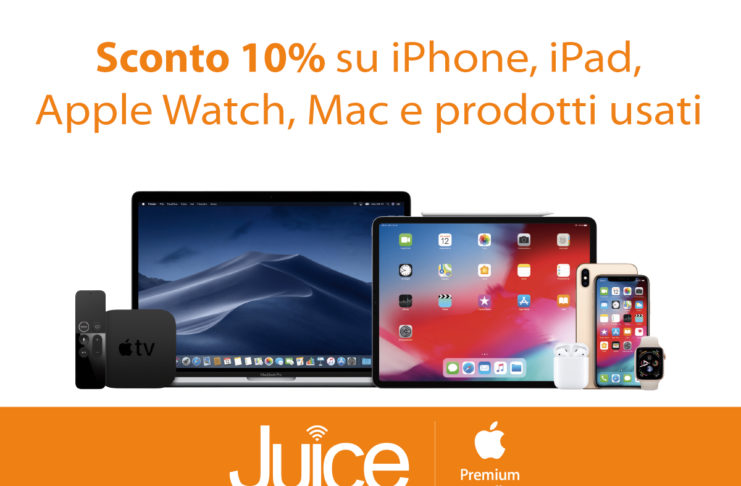 Juice compie 6 anni: sconto 10% su qualsiasi prodotto Apple e super sconti su tutto il resto