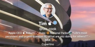 Tim Cook cambia il suo profilo Twitter in Tim Apple