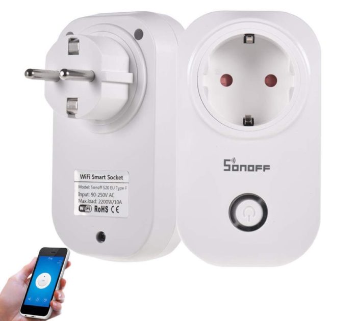 Sonoff S20, presa Smart compatibile Alexa in offerta a 13,59 euro
