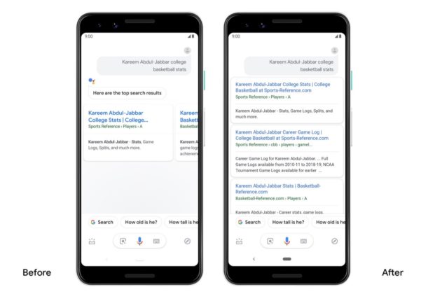 L’Assistente Google risponde alle domande con più dettagli