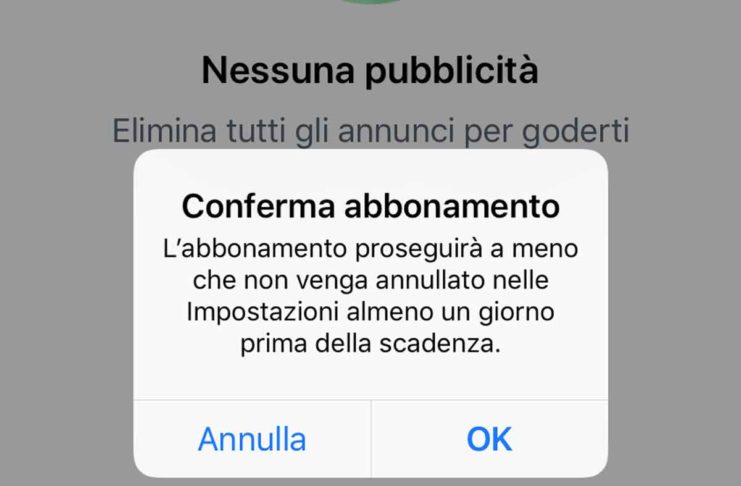 Conferma abbonamento