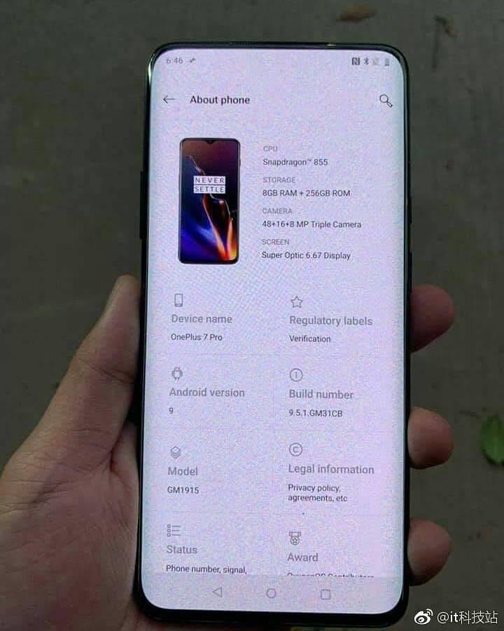 Ci saranno tre OnePlus 7 quest’anno