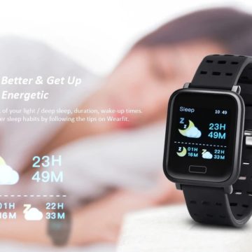 Gocomma A6, smartwatch con cardiofrequenzimetro, pressione sanguigna e livello di ossigeno