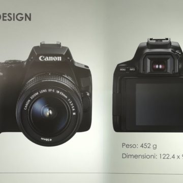 Canon presenta EOS 250D, la reflex con schermo orientabile più leggera al mondo 