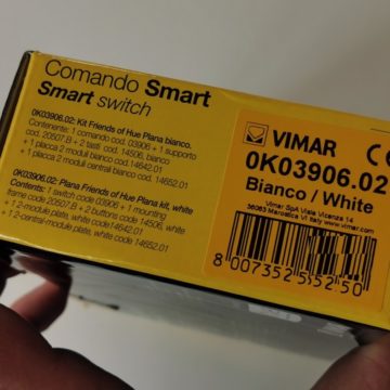 Recensione Vimar Friends of Hue gli interruttori di superficie senza batterie compatibili Homekit