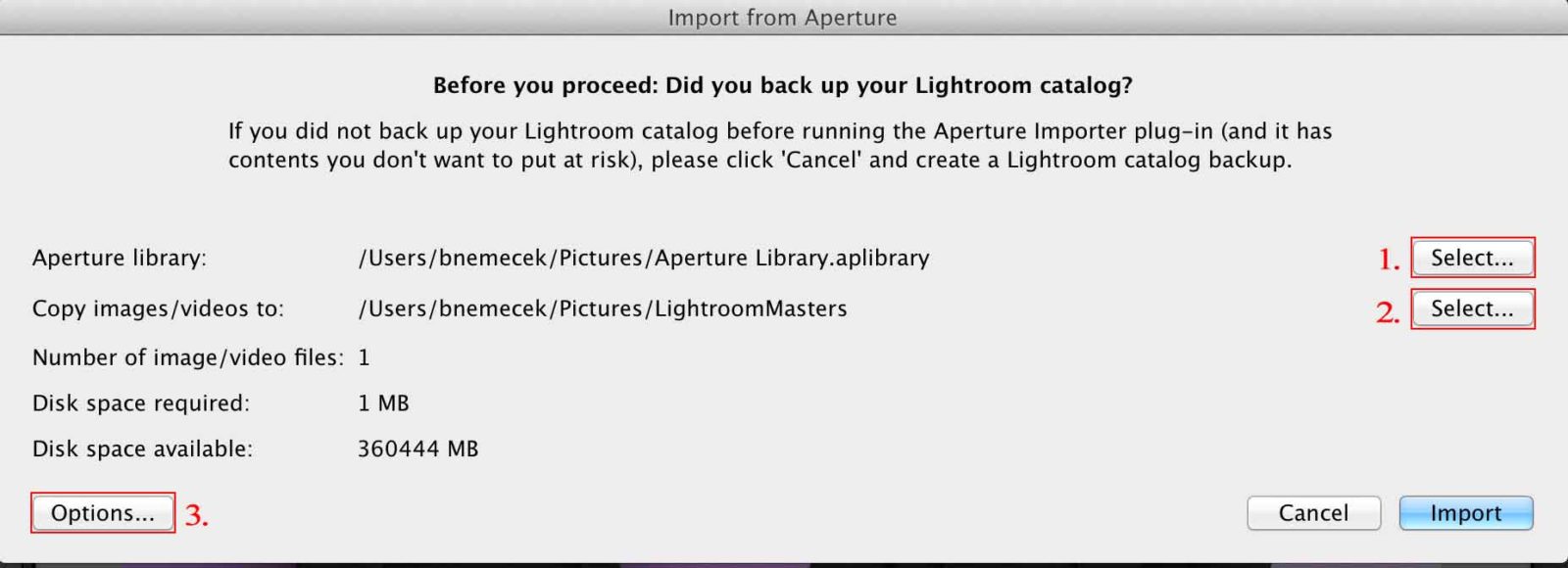 Lightroom permette di imporatre le librerie di iPhoto e Aperture